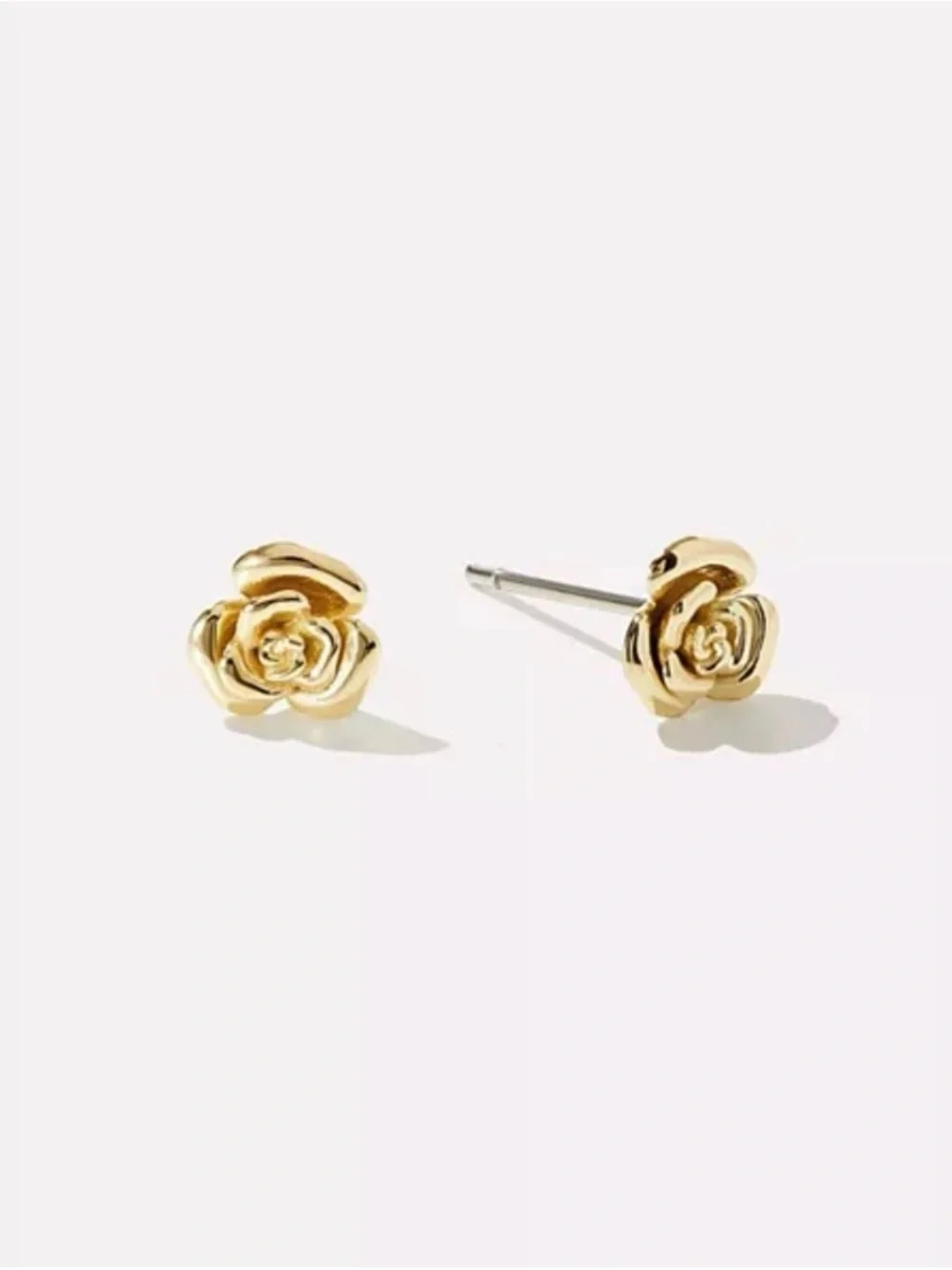 NWOT Ana Luisa Gold Flower Stud Earrings - Picture 1 of 2